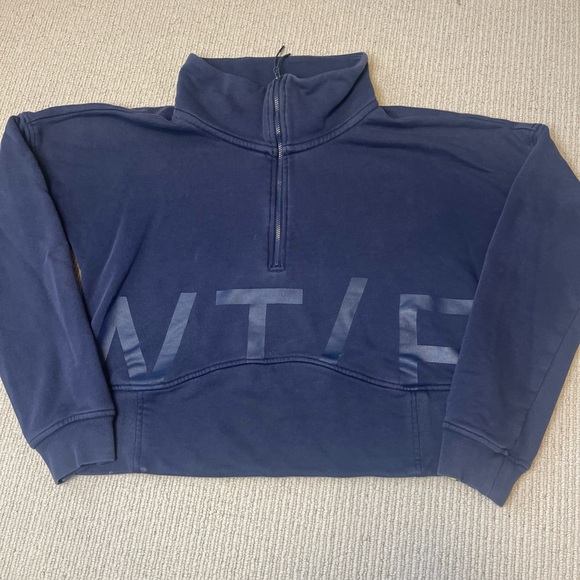 Nike Tops - Nike Quarter Zip Tennis Pullover Sweatshirt Navy Blue Size Medium